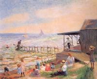 William James Glackens - Beach side